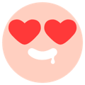 A drool emoji for TikTok