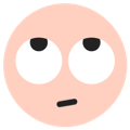 A facewithrollingeyes emoji for TikTok