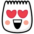 A loveface emoji for TikTok