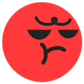 A sulk emoji for TikTok