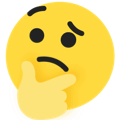 A thinking emoji for TikTok